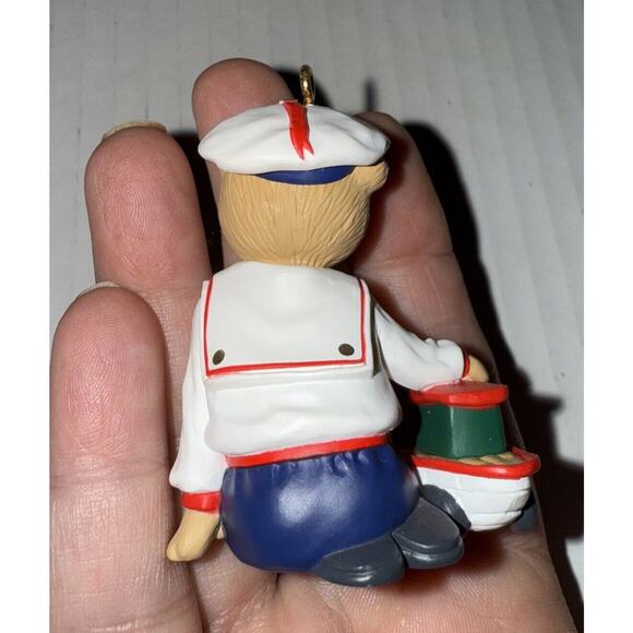 1993 Hallmark Keepsake Abearnathy Bearinger Christmas Ornament New In Box - Picture 3 of 6